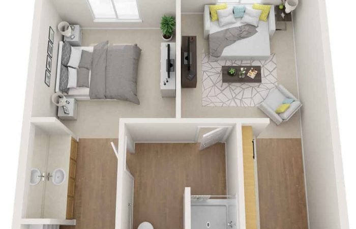 (shared bathroom) Semi-Private